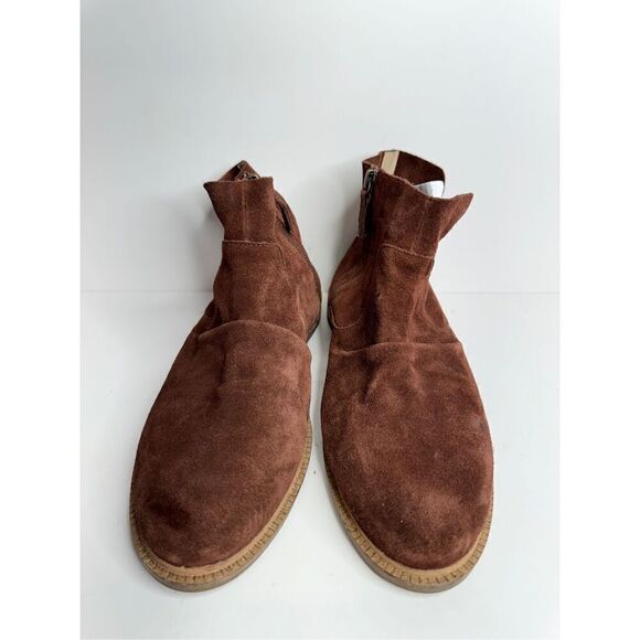Kelsi Dagger Boots Size 10 Women’s Suede Upper Ruched Coffee Bean Brown Booties - Picture 2 of 11